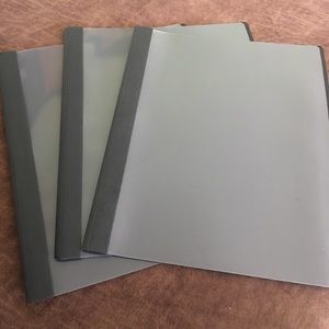 Plastic Cover Document Holder 3 Pack